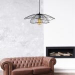 ΦΩΤΙΣΤΙΚΟ ΟΡΟΦΗΣ ΜΕΤΑΛΛΙΚΟ ΚΡΕΜΑΣΤΟ ΜΑΥΡΟ HM7229.01 Φ50x111 εκ. - Image 3