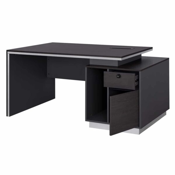ΓΡΑΦΕΙΟ ΕΠΑΓΓΕΛΜΑΤΙΚΟ ΜΕ ΔΕΞΙΟ ΝΤΟΥΛΑΠΙ ROSEWOOD HM2113R 180X80X76Υ εκ. - Image 3