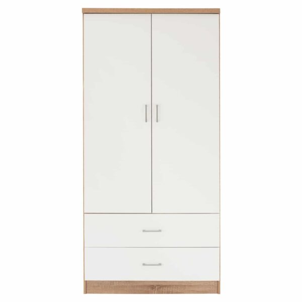 ΝΤΟΥΛΑΠΑ 2ΦΥΛΛΗ ME 2 ΣΥΡΤΑΡΙΑ REINA HM338.06 SONAMA-ΛΕΥΚΗ 80Χ42,5Χ180,5Υ εκ. - Image 4