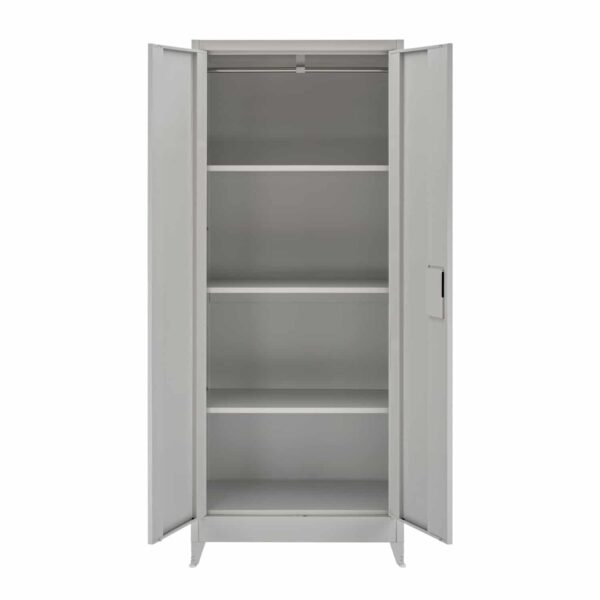 ΝΤΟΥΛΑΠΑ ΜΕΤΑΛΛΙΚΗ ΜΕ 4 ΡΑΦΙΑ ΔIΦΥΛΛΗ & ΠΟΔΙΑ HM11356 70Χ40Χ180Υ εκ. - Image 5