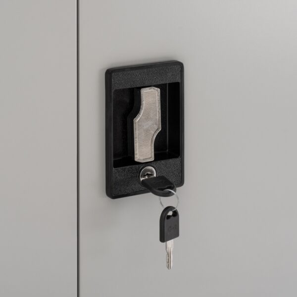 ΝΤΟΥΛΑΠΑ ΜΕΤΑΛΛΙΚΗ ΜΕ 4 ΡΑΦΙΑ ΔIΦΥΛΛΗ & ΠΟΔΙΑ HM11356 70Χ40Χ180Υ εκ. - Image 6