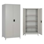 ΝΤΟΥΛΑΠΑ ΜΕΤΑΛΛΙΚΗ ΜΕ ΠΟΔΙΑ ΚΑΙ 4 ΑΠΟΘΗΚΕΥΤΙΚΟΥΣ ΧΩΡΟΥΣ 90Χ40Χ190 HM10556