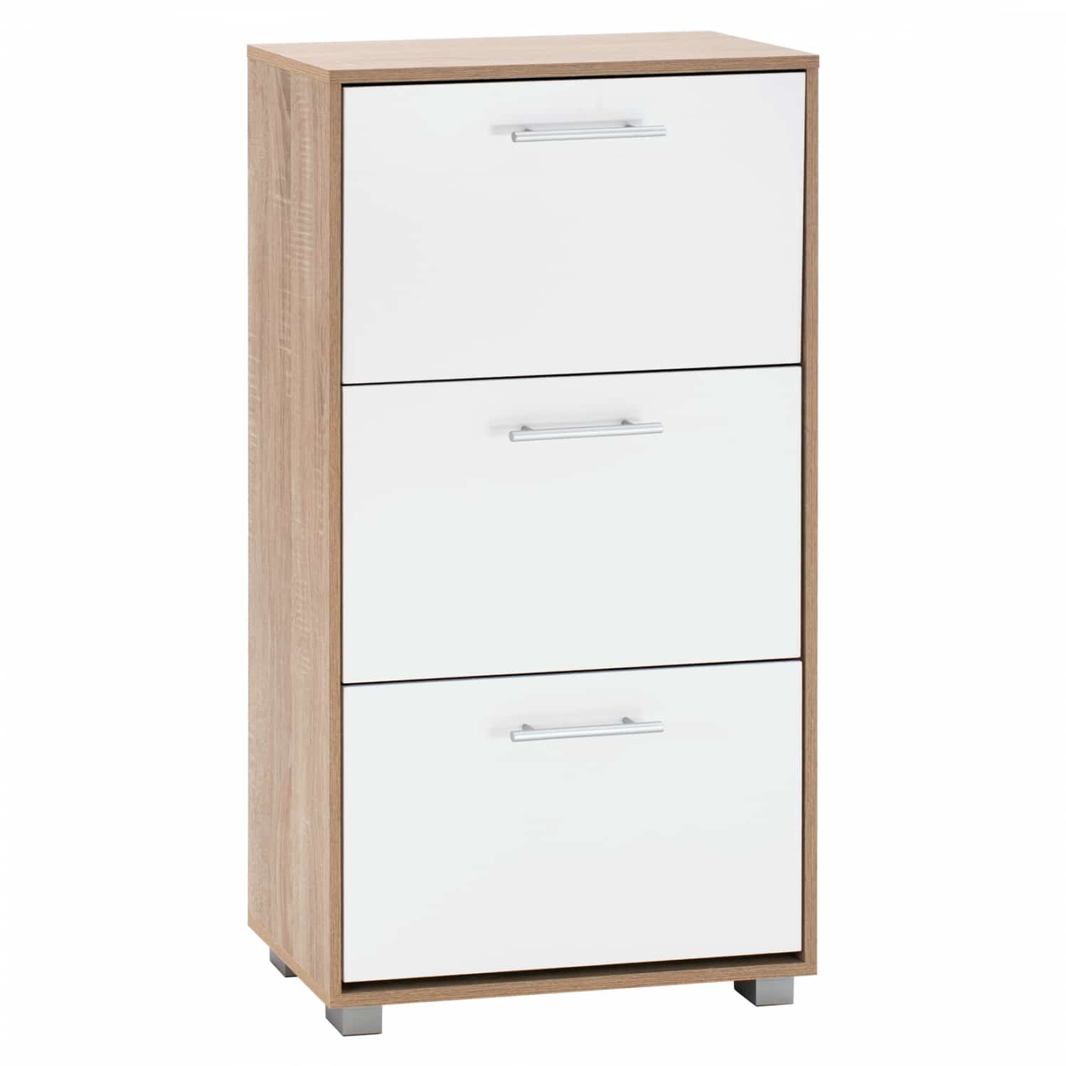 HM2221.06 ΠΑΠΟΥΤΣΟΘΗΚΗ ΜΕΛΑΜΙΝΗΣ DAVINA 3ΘΕΣΕΩΝ HM2221.06 SONAMA-ΛΕΥΚΗ 62Χ24Χ110Υ εκ. - Image 1