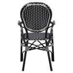 ΠΟΛΥΘΡΟΝΑ ΑΛΟΥΜΙΝΙΟΥ BAMBOO LOOK ΜΕ ΜΑΥΡΟ ΛΕΥΚΟ WICKER HM5793.02 56X63X96Y εκ. - Image 6