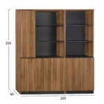 ΣΕΤ 2 ΤΜΧ ΒΙΒΛΙΟΘΗΚΗ ΓΡΑΦΕΙΟΥ ΕΠΑΓΓΕΛΜΑΤΙΚΗ SUPREME HM11368 - Image 2