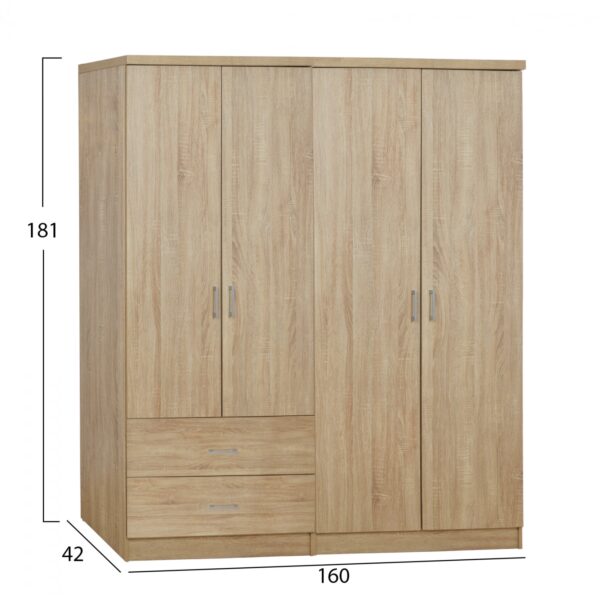 ΣΕΤ 2 ΤΜΧ ΝΤΟΥΛΑΠΑ 4ΦΥΛΛΗ SONAMA 160X42X181 HM11351.02 - Image 2