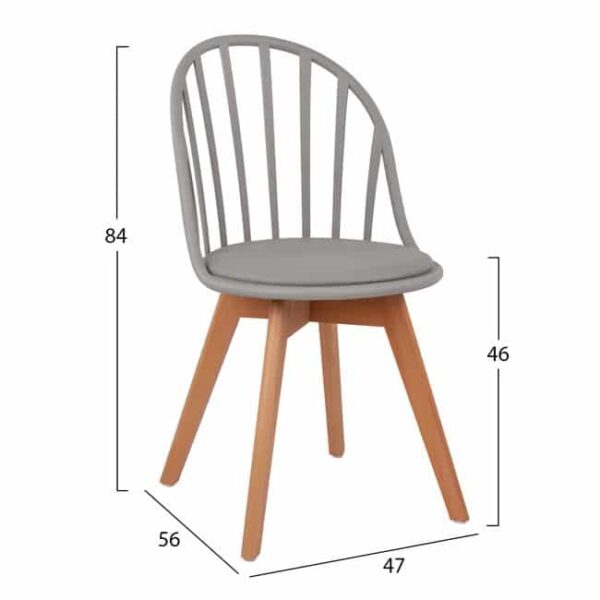 ΣΕΤ 5 ΤΜΧ ΤΡΑΠΕΖΙ 140x88x75 cm MDF ΜΕ ΚΑΡΕΚΛΕΣ ALINA HM11173 - Image 3