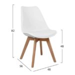 ΣΕΤ 5ΤΜΧ ΤΡΑΠΕΖΙ MINIMAL ΜΑΥΡΟ & VEGAS ΛΕΥΚΕΣ HM10601 80x80x74 cm. - Image 3