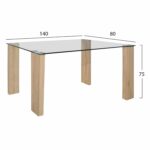 ΣΕΤ ΤΡΑΠΕΖΑΡΙΑ 5ΤΜΧ ΜΕ ΤΡΑΠΕΖΙ MORGAN 140Χ80X75 & ΠΟΛΥΘΡΟΝΕΣ LEAH ΚΥΠΑΡΡΙΣΙ HM11411 - Image 2