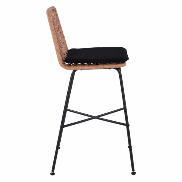 ΣΚΑΜΠΟ ΜΕΤΑΛΛΙΚΟ GAVIN HM5706 ΜΕ WICKER ΜΠΕΖ 47Χ59Χ111Υ εκ. - Image 4