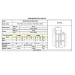 RELIX Σκαμπό Bar με Πλάτη, Μέταλλο Βαφή Μαύρο Εxtra Matte 44x44x76/94cm - Image 6