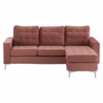 ΚΑΝΑΠΕΣ ΓΩΝΙΑ ΑΝΑΣΤΡΕΨΙΜΗ SANTINO HM3152.12 ΒΕΛΟΥΔΟ ΣΑΠΙΟ ΜΗΛΟ 190x75-128x82Υ εκ. - Image 3