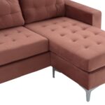 ΚΑΝΑΠΕΣ ΓΩΝΙΑ ΑΝΑΣΤΡΕΨΙΜΗ SANTINO HM3152.12 ΒΕΛΟΥΔΟ ΣΑΠΙΟ ΜΗΛΟ 190x75-128x82Υ εκ. - Image 5