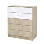 Συρταριέρα 1213005 Σόνομα Λευκό, 43.5x92x80, Genomax