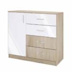 Συρταριέρα 1213008 Σόνομα Λευκό, 43.5x91x100, Genomax