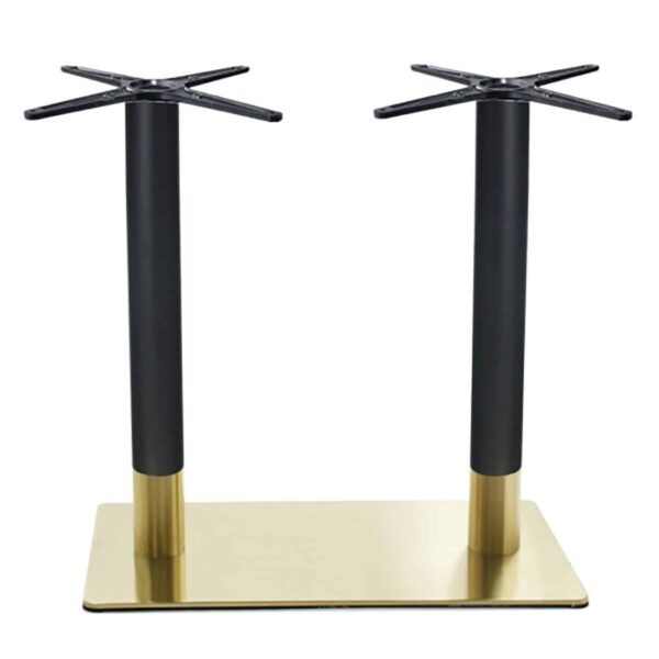 RIVA Βάση Τραπεζιού Μακρόστενη Gold Inox #201 - Black / 21,20 Kg 70x40cm H.72cm - Image 2