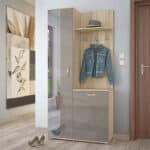 Έπιπλο Εισόδου 89/35/187 εκ., Σόνομα/Γκρι, Nexo, Genomax