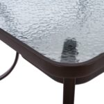 ΤΡΑΠΕΖΙ BRUNO 150X90Χ75Υεκ. ΜΕΤΑΛΛΙΚΟ ΟΡΘΟΓΩΝΙΟ ΚΑΦΕ ΜΕ ΤΡΥΠΑ ΟΜΠΡΕΛΑΣ Φ38 HM5145.12 - Image 5