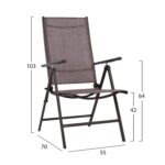 ΣΕΤ ΤΡΑΠΕΖΑΡΙΑ 7ΤΜΧ ΤΡΑΠΕΖΙ BRUNO 150Χ90 & ΠΟΛΥΘΡΟΝΕΣ 7ΘΕΣΕΩΝ ΚΑΦΕ HM11489 - Image 3