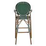 ΣΚΑΜΠΟ ΑΛΟΥΜΙΝΙΟΥ BAMBOO LOOK ΜΕ WICKER ΠΡΑΣΙΝΟ ΛΕΥΚΟ HM5794.01 56x60x126 εκ. - Image 6
