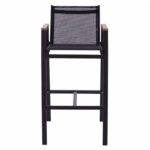 ΣΚΑΜΠΟ ΜΠΑΡ ΑΛΟΥΜΙΝΙΟΥ ΑΝΘΡΑΚΙ ΜΕ POLYWOOD 52 x 58 x 108 εκ. HM5790.02 - Image 3