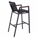 ΣΚΑΜΠΟ ΜΠΑΡ ΑΛΟΥΜΙΝΙΟΥ ΑΝΘΡΑΚΙ ΜΕ POLYWOOD 52 x 58 x 108 εκ. HM5790.02 - Image 5