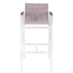 ΣΚΑΜΠΟ ΜΠΑΡ ΑΛΟΥΜΙΝΙΟΥ ΛΕΥΚΟ ΜΕ POLYWOOD 52 x 58 x 108 εκ. HM5790.01 - Image 3