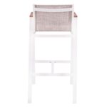 ΣΚΑΜΠΟ ΜΠΑΡ ΑΛΟΥΜΙΝΙΟΥ ΛΕΥΚΟ ΜΕ POLYWOOD 52 x 58 x 108 εκ. HM5790.01 - Image 5