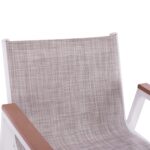 ΣΚΑΜΠΟ ΜΠΑΡ ΑΛΟΥΜΙΝΙΟΥ ΛΕΥΚΟ ΜΕ POLYWOOD 52 x 58 x 108 εκ. HM5790.01 - Image 6
