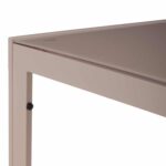 ΤΡΑΠΕΖΙ ΜΕΤΑΛΛΙΚΟ OFER ΟΡΘΟΓΩΝΙΟ ΚΑΠΟΥΤΣΙΝΟ ΜΕ ΓΥΑΛΙ ΚΑΠΟΥΤΣΙΝΟ 150X90Χ75Υεκ. HM5767.04 - Image 4