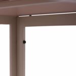 ΤΡΑΠΕΖΙ ΜΕΤΑΛΛΙΚΟ OFER ΟΡΘΟΓΩΝΙΟ ΚΑΠΟΥΤΣΙΝΟ ΜΕ ΓΥΑΛΙ ΚΑΠΟΥΤΣΙΝΟ 150X90Χ75Υεκ. HM5767.04 - Image 6