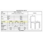 EXTRA Βοηθητική Καρέκλα Πτυσσόμενη, Ξύλο Οξιά Απόχρωση Καρυδί 43x49x79cm - Image 3