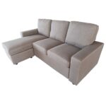 PORTLAND Καναπές Σαλονιού - Καθιστικού, Γωνία Αναστρέψιμος Ύφασμα Cappuccino 208x142x85cm H.97cm - Image 3