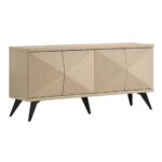 CRONOS Μπουφές, 2 Ντουλάπια Δίφυλλα, Απόχρωση Φυσικό 120x44x71cm - Image 2