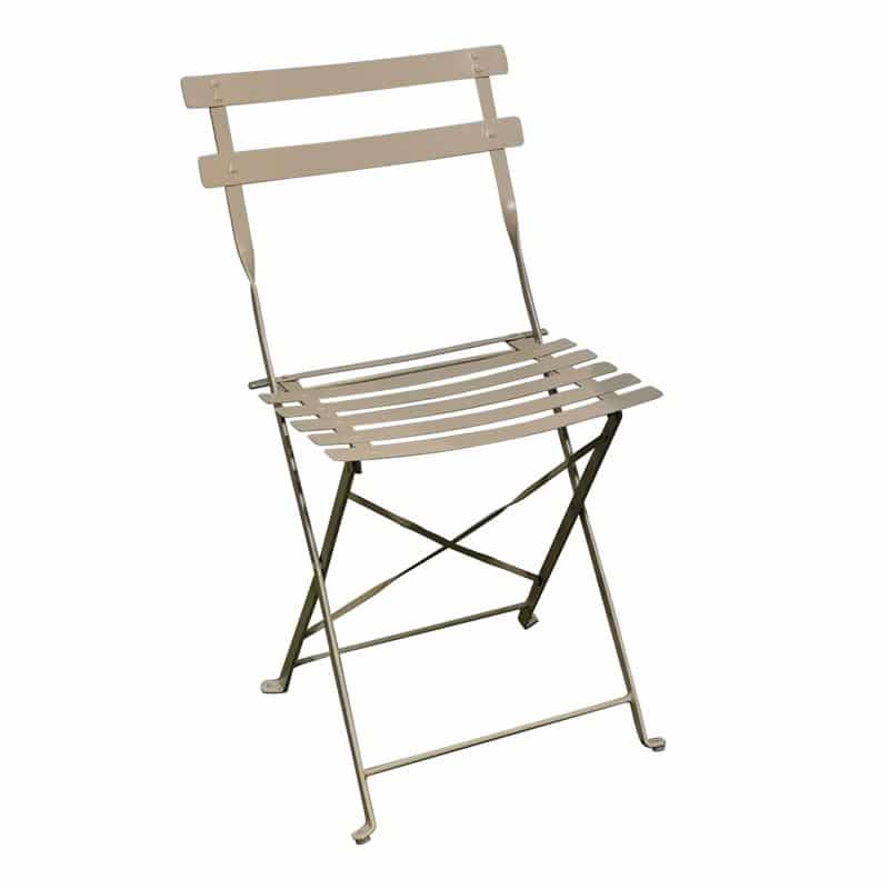 ΖΑΠΠΕΙΟΥ Pantone Καρέκλα Κήπου-Βεράντας ΖΑΠΠΕΙΟΥ Pantone Καρέκλα Κήπου-Βεράντας, Πτυσσόμενη, Μέταλλο Βαφή Beige 14-1212 40x51x77cm - Image 1