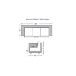 CHESTERFIELD Birmingham Καναπές 3Θέσιος Σαλονιού Καθιστικού,Δέρμα Απόχρωση Καφέ 201x92x74cm - Image 3