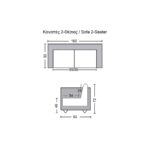 CHESTERFIELD Birmingham Καναπές 2Θέσιος Σαλονιού Καθιστικού, Δέρμα Antique Red 155x91x74cm - Image 3