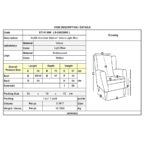 ALMA Πολυθρόνα - Μπερζέρα Σαλονιού - Καθιστικού Καρυδί Ύφασμα Ανοιχτό Μπλε Velure,K/D 69x76x97cm - Image 3