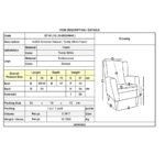 ALMA Πολυθρόνα - Μπερζέρα Σαλονιού - Καθιστικού Φυσικό, Teddy Ύφασμα Άσπρο, K/D 69x76x97cm - Image 3