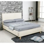 MORISSON Κρεβάτι Διπλό, για Στρώμα 160x200cm, Ύφασμα Εκρού 171x216x108cm - Image 2