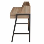 ΓΡΑΦΕΙΟ OLIVIER HM2129.02 ΜΕΛΑΜΙΝΗ ΣΕ ΚΑΡΥΔΙ-ΜΑΥΡΟ-ΜΑΥΡΟΣ ΜΕΤΑΛΛΙΚΟΣ ΣΚΕΛΕΤΟΣ 104x48x89Υεκ - Image 3