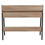 ΓΡΑΦΕΙΟ OLIVIER HM2129.02 ΜΕΛΑΜΙΝΗ ΣΕ ΚΑΡΥΔΙ-ΜΑΥΡΟ-ΜΑΥΡΟΣ ΜΕΤΑΛΛΙΚΟΣ ΣΚΕΛΕΤΟΣ 104x48x89Υεκ - Image 5