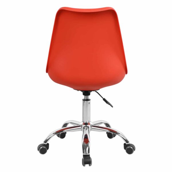 karekla-grafeioy-fb9105207-kokkini-48x56-4 ΚΑΡΕΚΛΑ ΓΡΑΦΕΙΟΥ VEGAS HM1052.07 ΚΟΚΚΙΝΗ 48x56x95Υ cm - Image 5