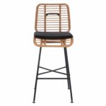 ΣΚΑΜΠΟ ΜΕΤΑΛΛΙΚΟ EDDIE ΜΕ ΜΑΞΙΛΑΡΙ HM5708 ΜΕ WICKER ΜΠΕΖ 45Χ46.5Χ115Υ εκ. - Image 3