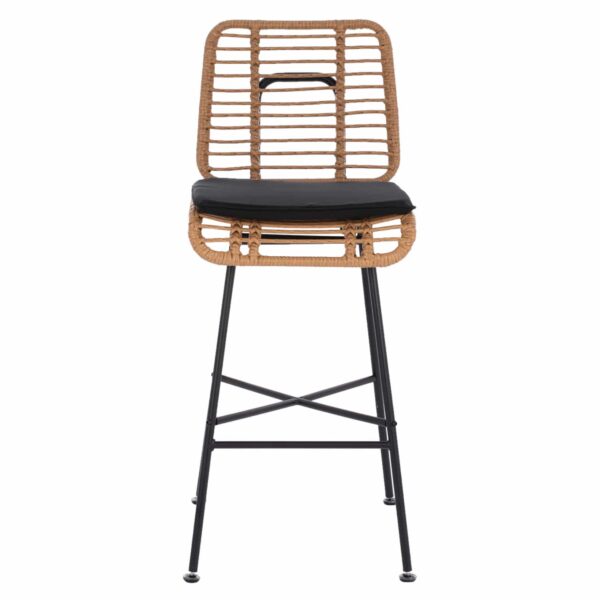 ΣΚΑΜΠΟ ΜΕΤΑΛΛΙΚΟ EDDIE ΜΕ ΜΑΞΙΛΑΡΙ HM5708 ΜΕ WICKER ΜΠΕΖ 45Χ46.5Χ115Υ εκ. - Image 3