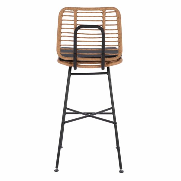 ΣΚΑΜΠΟ ΜΕΤΑΛΛΙΚΟ EDDIE ΜΕ ΜΑΞΙΛΑΡΙ HM5708 ΜΕ WICKER ΜΠΕΖ 45Χ46.5Χ115Υ εκ. - Image 6
