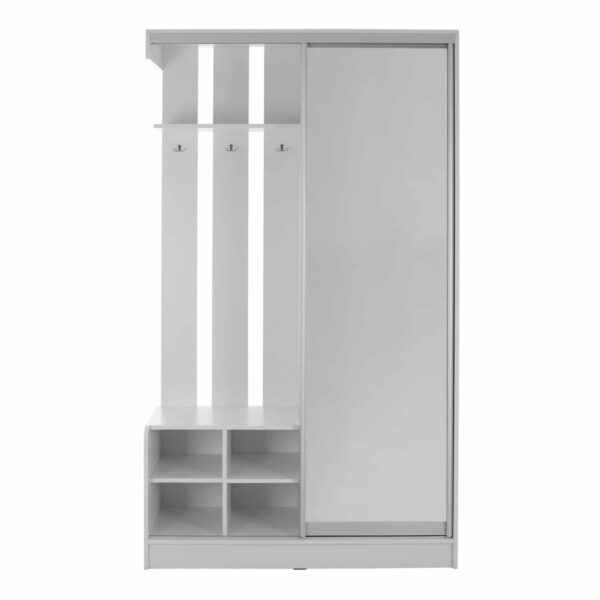 ΕΠΙΠΛΟ ΕΙΣΟΔΟΥ ΜΕ ΣΥΡΟΜΕΝΗ ΝΤΟΥΛΑΠΑ Κ ΚΑΘΡΕΦΤΗ DULCE ΛΕΥΚΟ HM2424.03 118x45x210 εκ. - Image 4