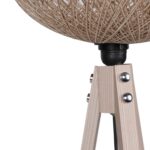 ΦΩΤΙΣΤΙΚΟ ΔΑΠΕΔΟΥ ΞΥΛΙΝΟ ΚΑΙ ΚΑΠΕΛΟ ΑΠΟ ΣΧΟΙΝΙ ΜΠΕΖ HM7376.01 Φ38x145Υ εκ. - Image 3