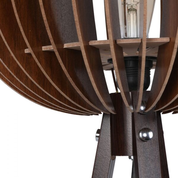 ΦΩΤΙΣΤΙΚΟ ΔΑΠΕΔΟΥ ΞΥΛΙΝΟ ΜΕ ΚΑΡΥΔΙ ΚΑΠΕΛΟ ΑΠΟ MDF HM7375.03 Φ36x145Υ εκ. - Image 3