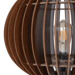 ΦΩΤΙΣΤΙΚΟ ΔΑΠΕΔΟΥ ΞΥΛΙΝΟ ΜΕ ΚΑΡΥΔΙ ΚΑΠΕΛΟ ΑΠΟ MDF HM7375.03 Φ36x145Υ εκ. - Image 4